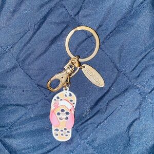 Pink Flip Flop Keychain